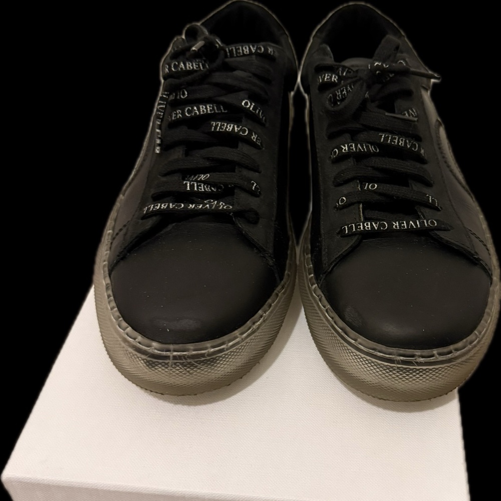 Oliver Cabell Low 1 Sneakers | Black Ghost | Size 37